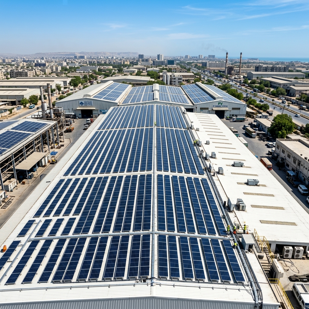Commercial solar panel installation Pakistan — Rafay Power Solutions solar energy Faisalabad Karachi